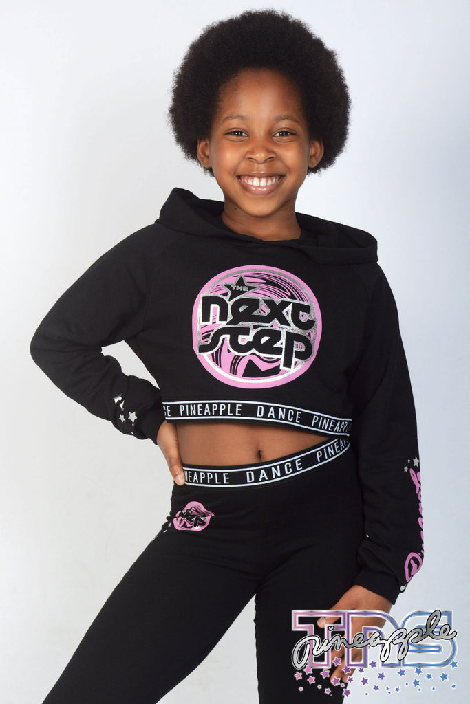 Buy Pineapple Girls' black TNS Long Sleeve Crop Top online