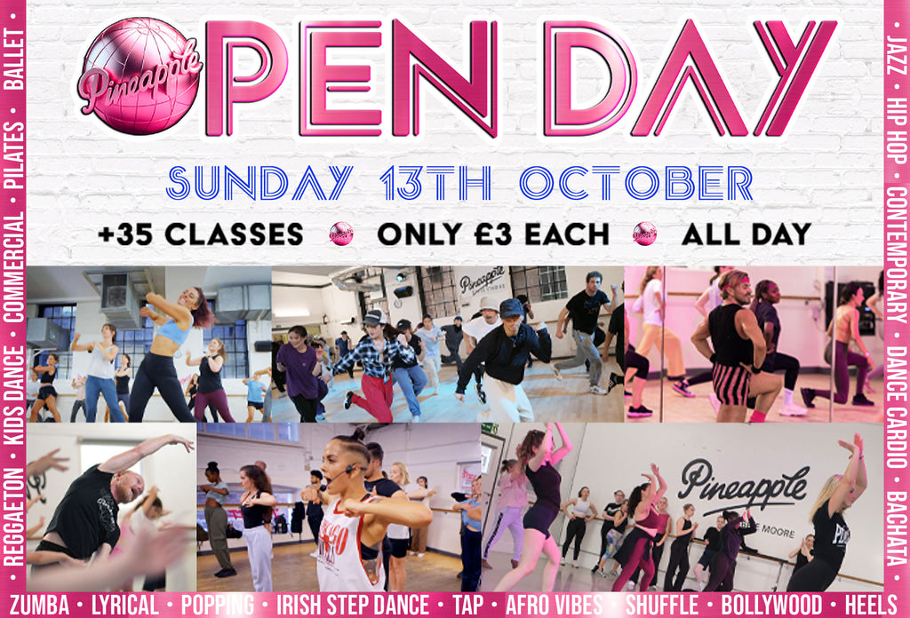 Pineapple Open Day 2024 on 13th October, Dance all day for just £3