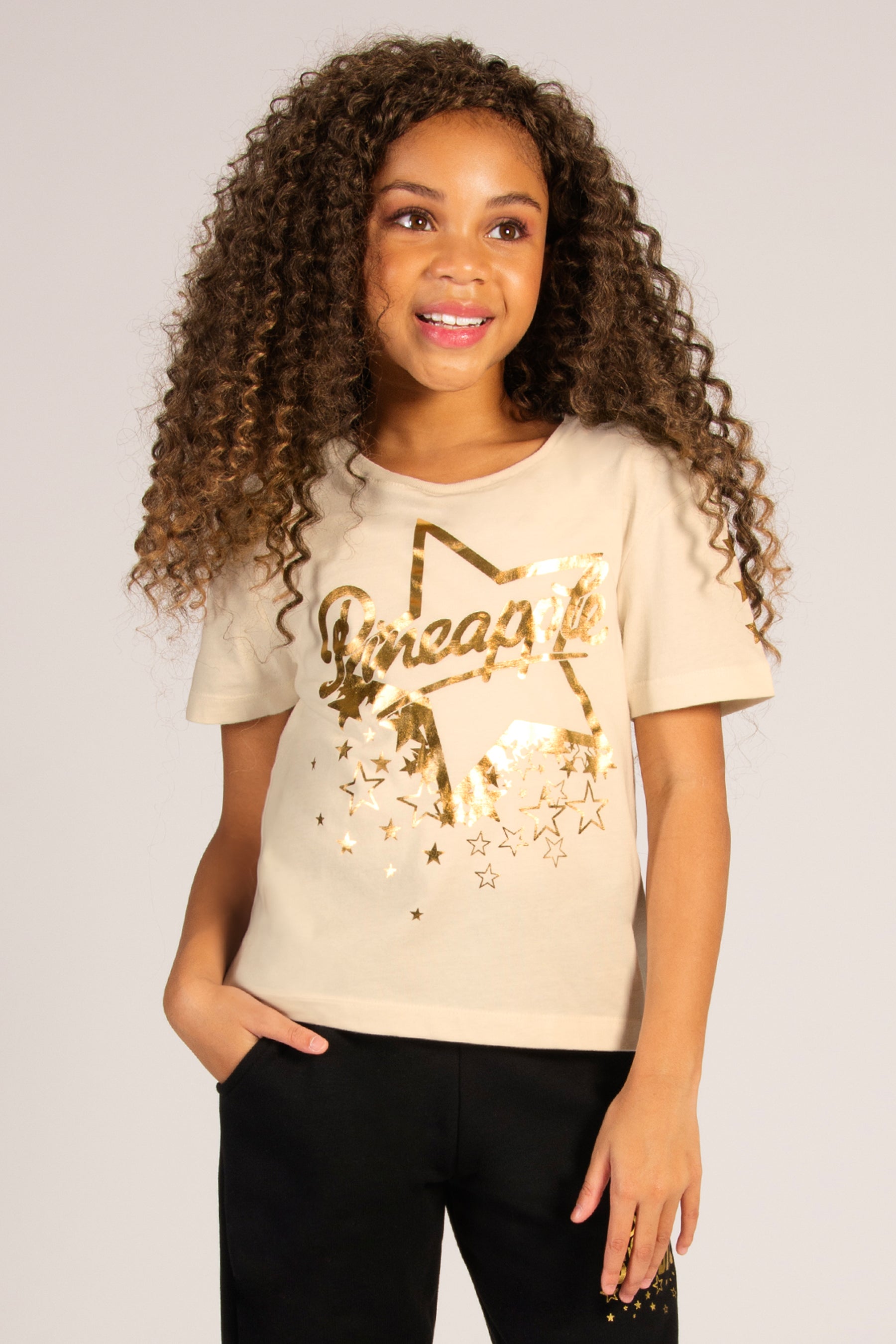 Girls T Shirts Tops Leisure T Shirts Pineapple