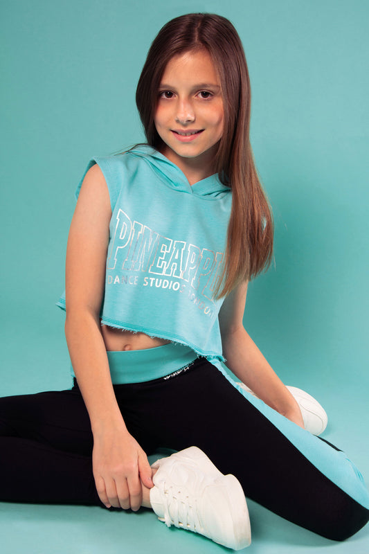 Buy Pineapple Girls' Black Script Crop Toponline