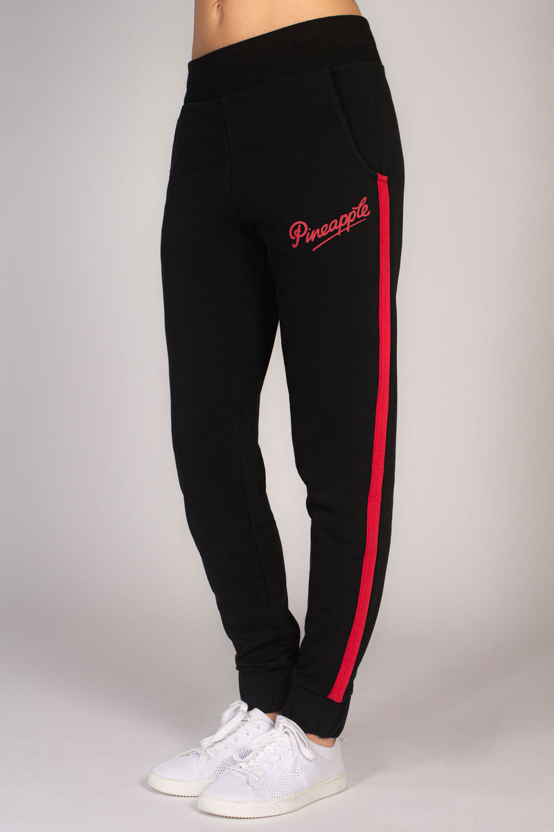 Joggers For Ladies - Red & Black