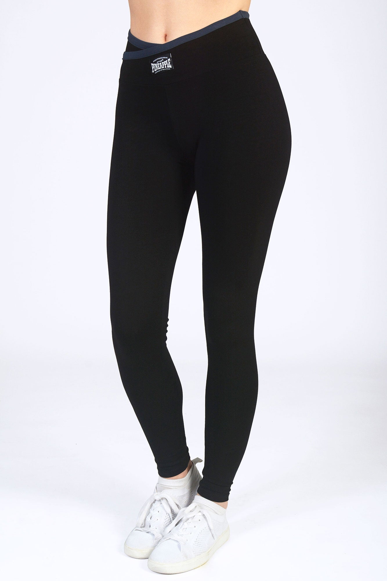Buy Charcoal Wide Band Leggings from the Pineapple online store