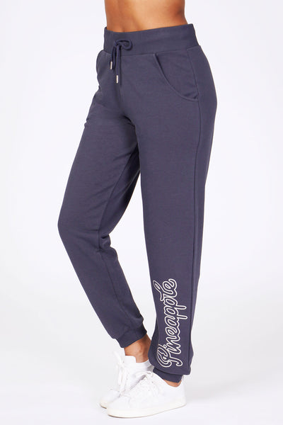 HYPE NAVY SCRIBBLE LOGO WOMEN'S JOGGERS