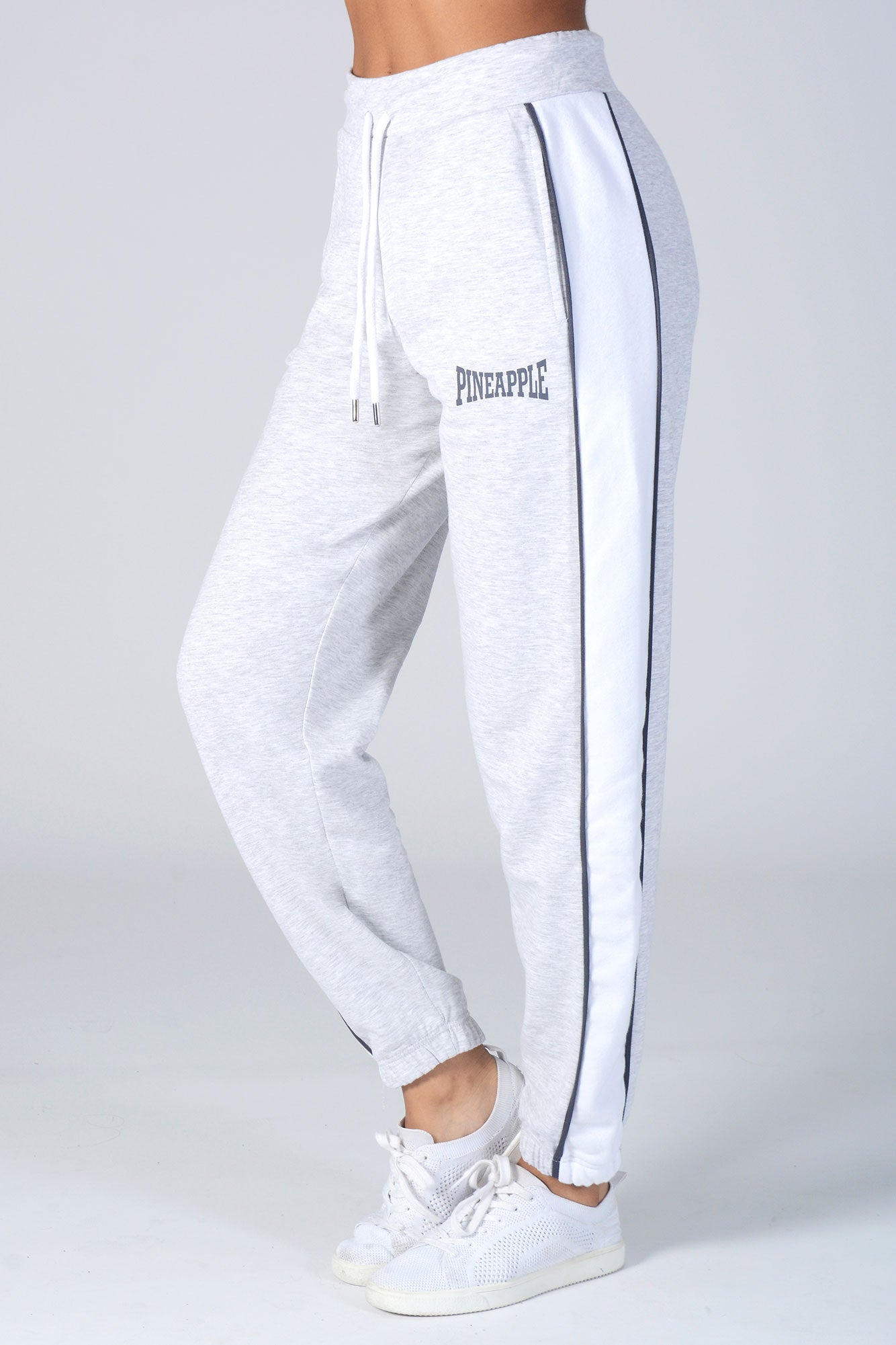 Buy Pineapple Women s Grey Panel Piping Jogger online