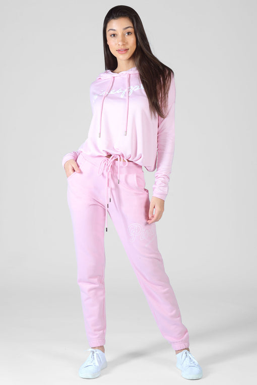 Buy Light Pink Retro Slim Cuff Joggers from the Pineapple online store